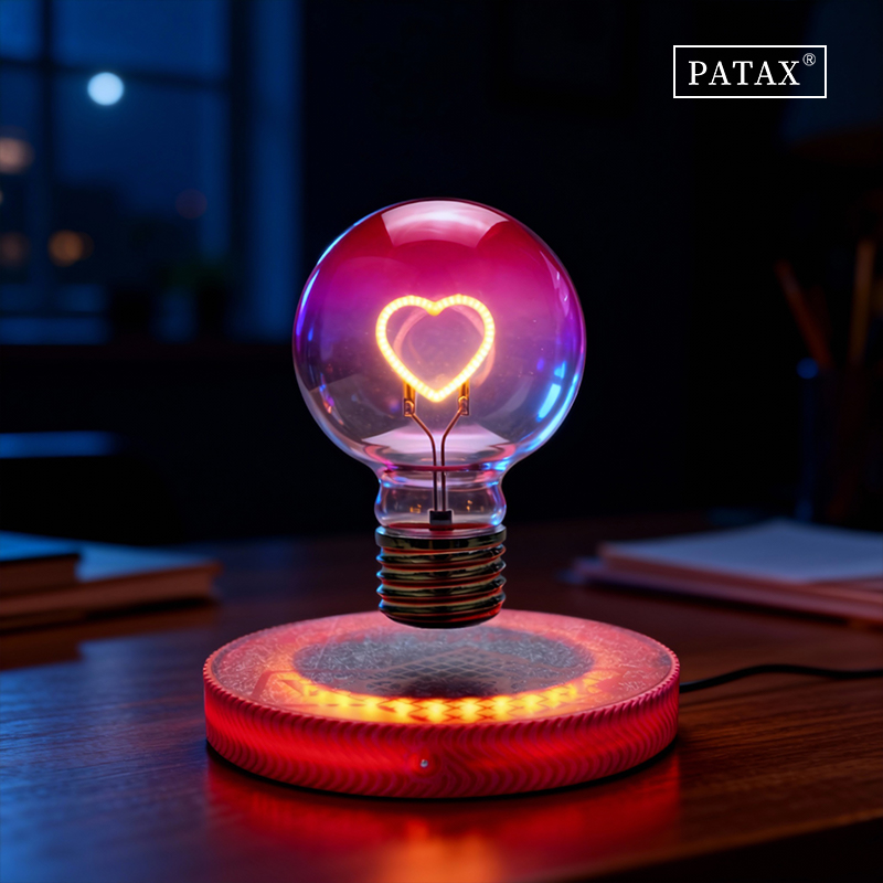 magnetic levitation love led light bulb